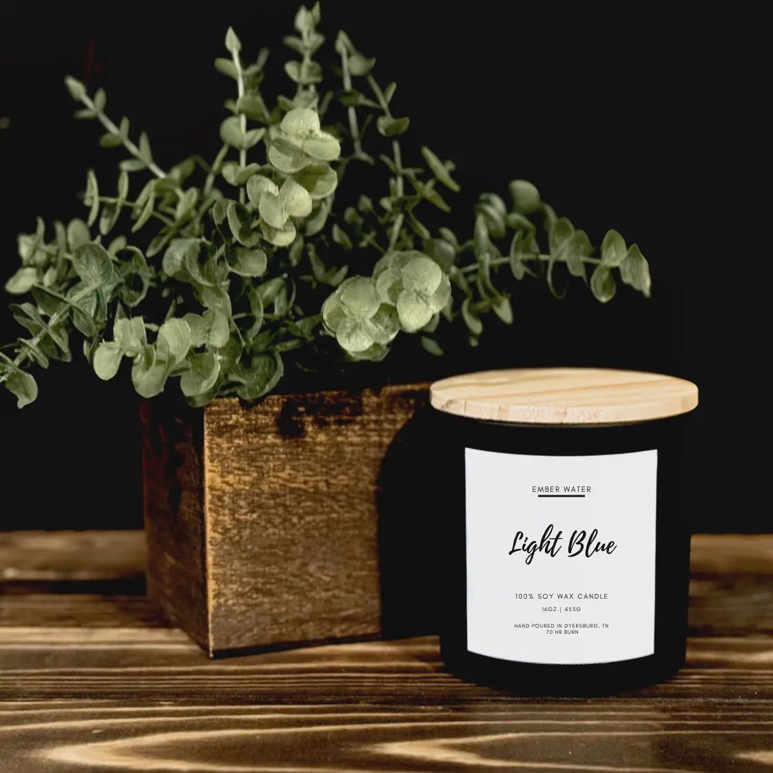 EMBER WATER CANDLE - LIGHT BLUE