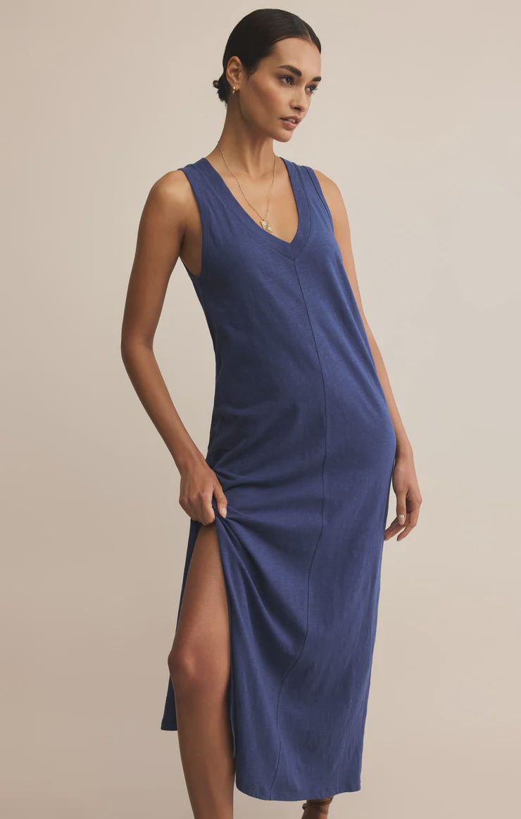 PALISADES MIDI DRESS - YACHT BLUE