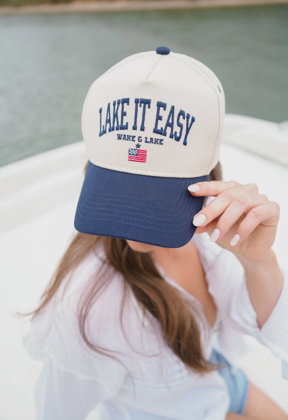 LAKE IT EASY HAT - NAVY VINTAGE