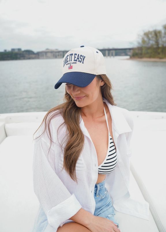 LAKE IT EASY HAT - NAVY VINTAGE