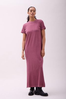 ANDIE  RELAXED TEE DRESS - BURGUNDY