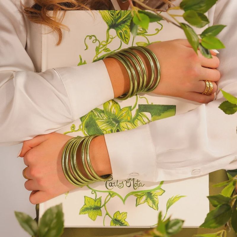 BUDHA GIRL ALL WEATHER BANGLES - LIMON