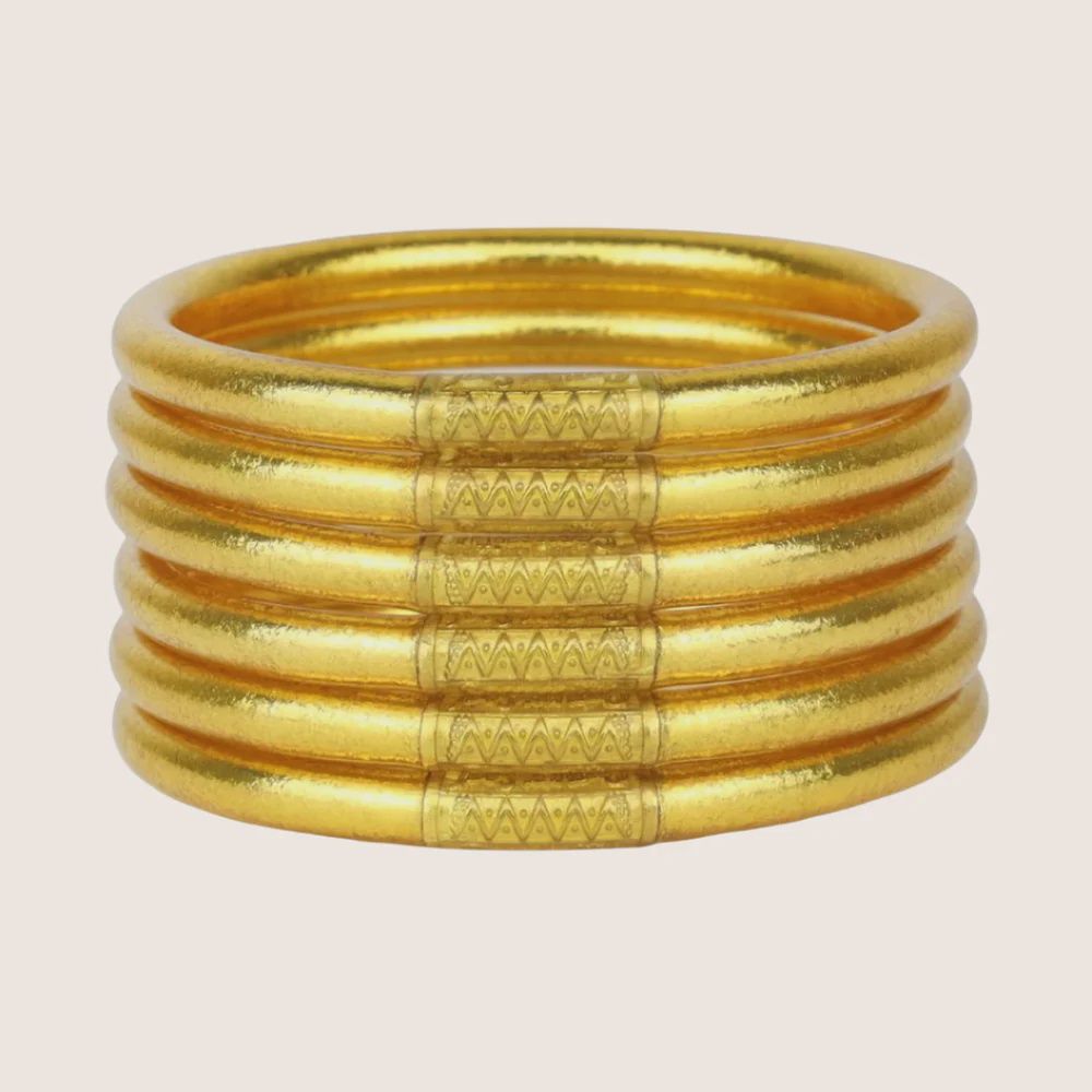 BUDHA GIRL ALL WEATHER BANGLES - GOLD