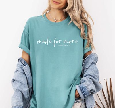 MADE FOR MORE TEE - SEA FOAM