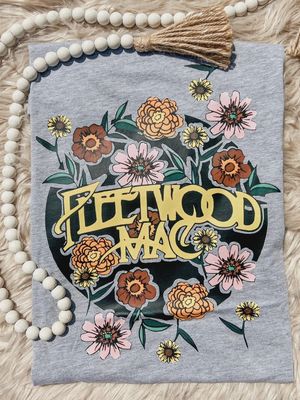 FLEETWOOD MAC GRAPHIC TEE - GREY