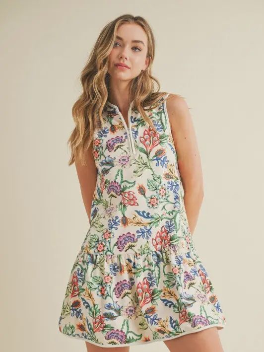 SPORTY WREN DRESS - MULTI FLORAL