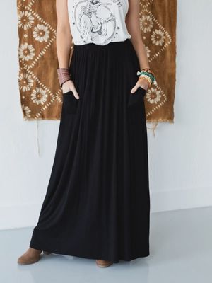 PERFECT POCKETED MAXI - BLACK