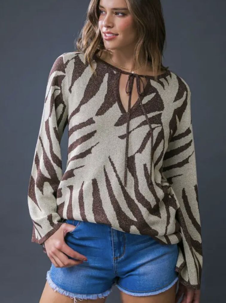 BRANDI SWEATER - BROWN
