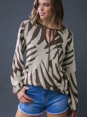 BRANDI SWEATER - BROWN