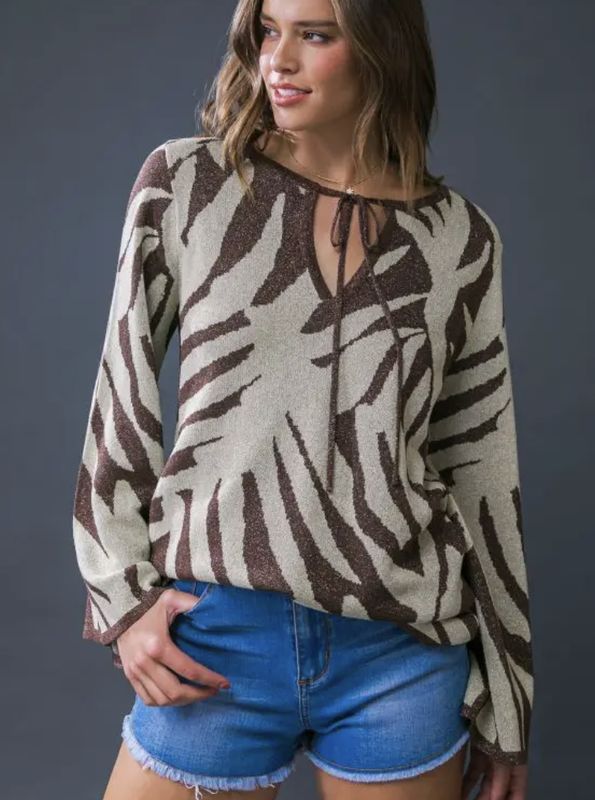 BRANDI SWEATER - BROWN