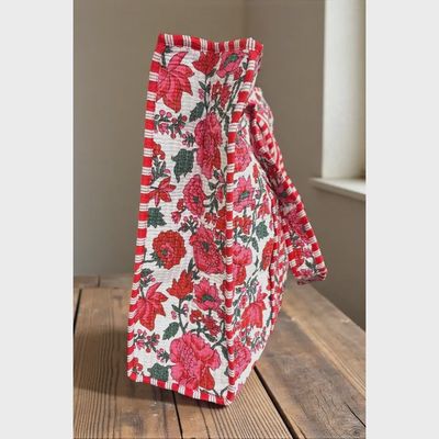 Poppy Lane Pink Floral Tote Bag