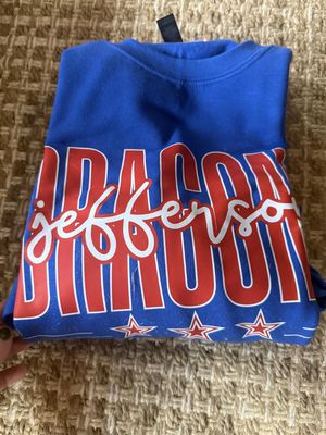Blue Jefferson Dragons Star Sweatshirt - Adult