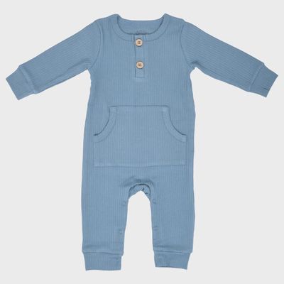 Baby Ribbed Playsuit with Pockets