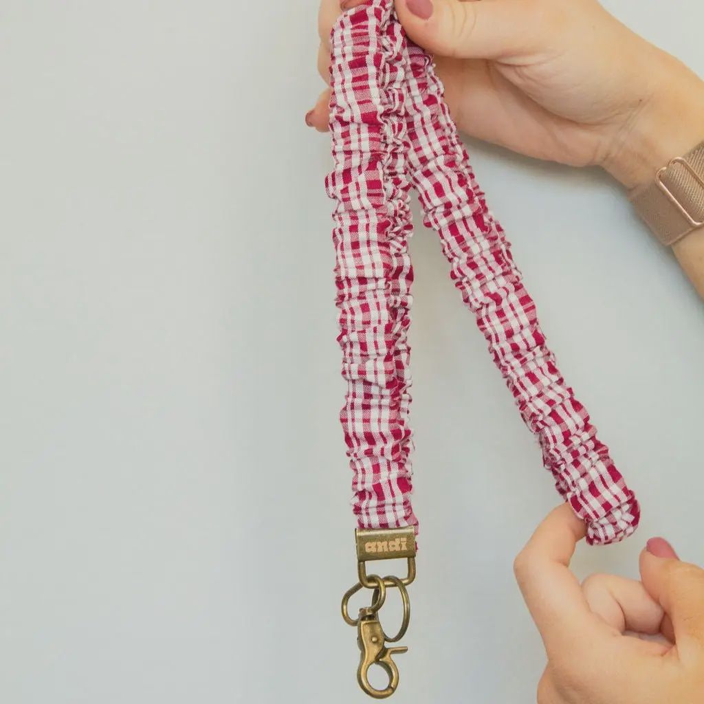 Scrunchie Lanyard - Maroon