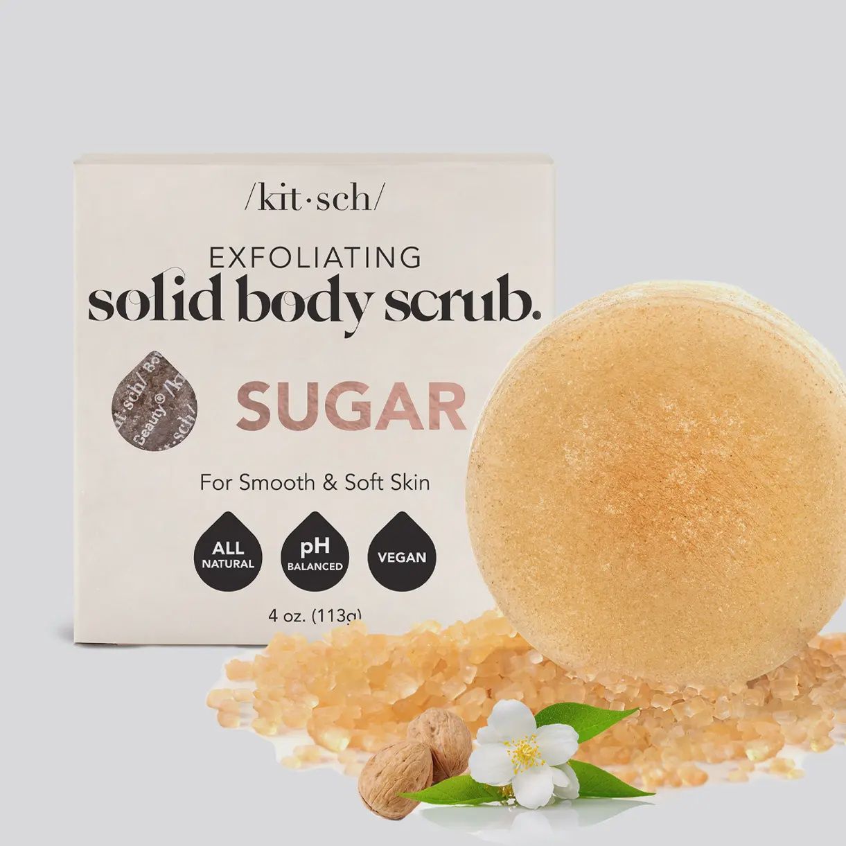 Sugar Exfoliating Body Scrub Bar