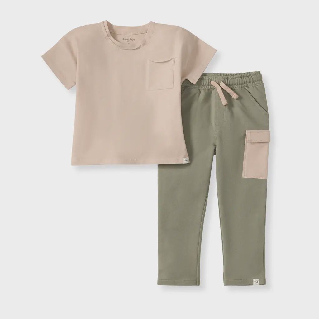 Drop Shoulder Toddler Tee Set
