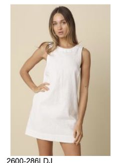 Lena Classic Linen Mini Dress