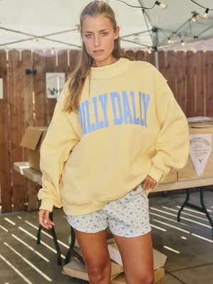'dilly Dally' Mockneck Sweatshirt
