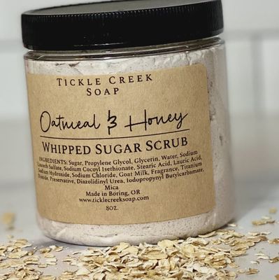 Whipped Sugar Scrub Oatmeal &amp; Honey