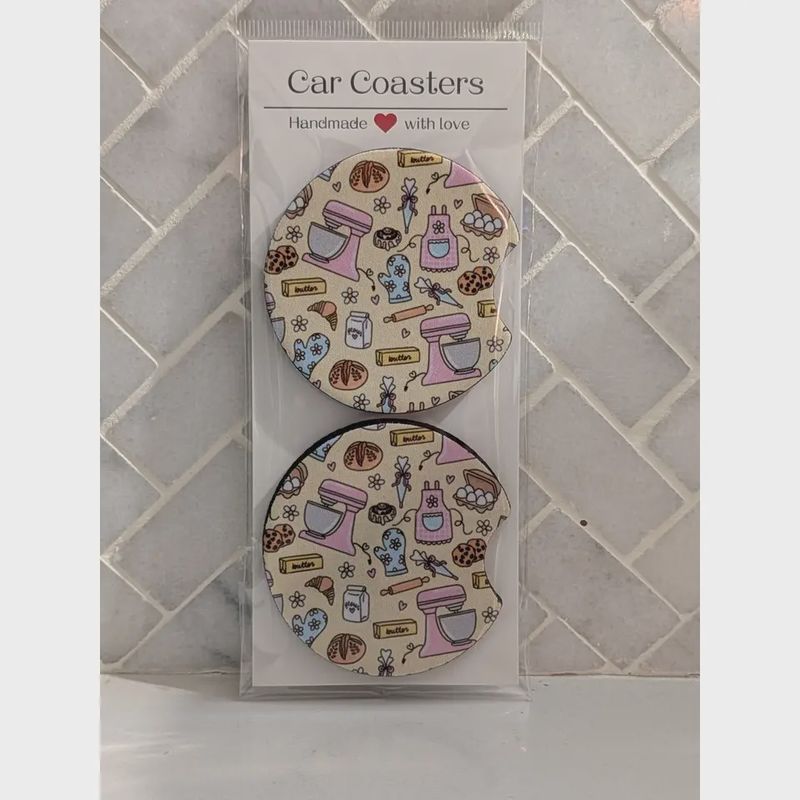 Baker Sourdough Car Coaster