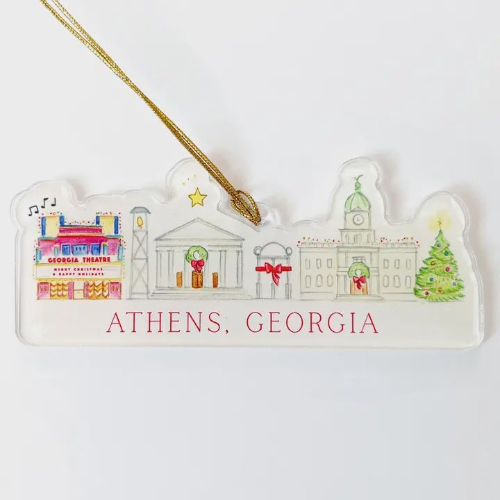 Athens, Georgia Holiday Acrylic Ornament