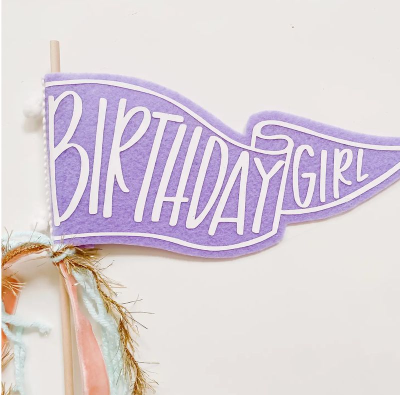 Birthday Felt Flag