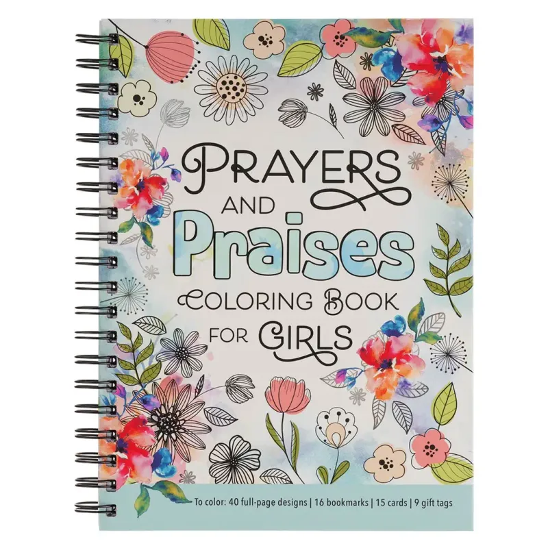 Coloring Book Spiral Prayers &amp; Praises