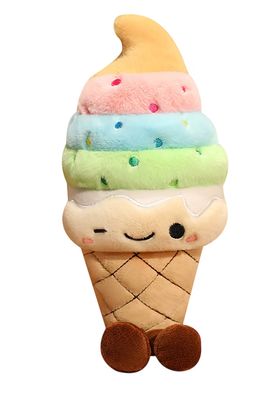 Plush ice cream birthday cone