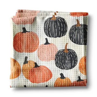 Pumpkin Fall Botanical Kitchen Towel