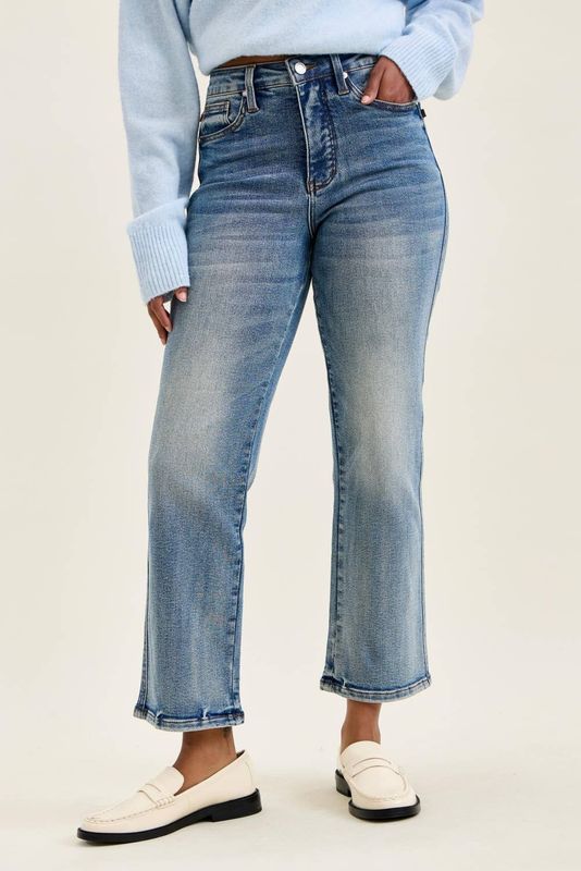 HW T.C. PEGGY Ankle Straight MD Break Through Blue