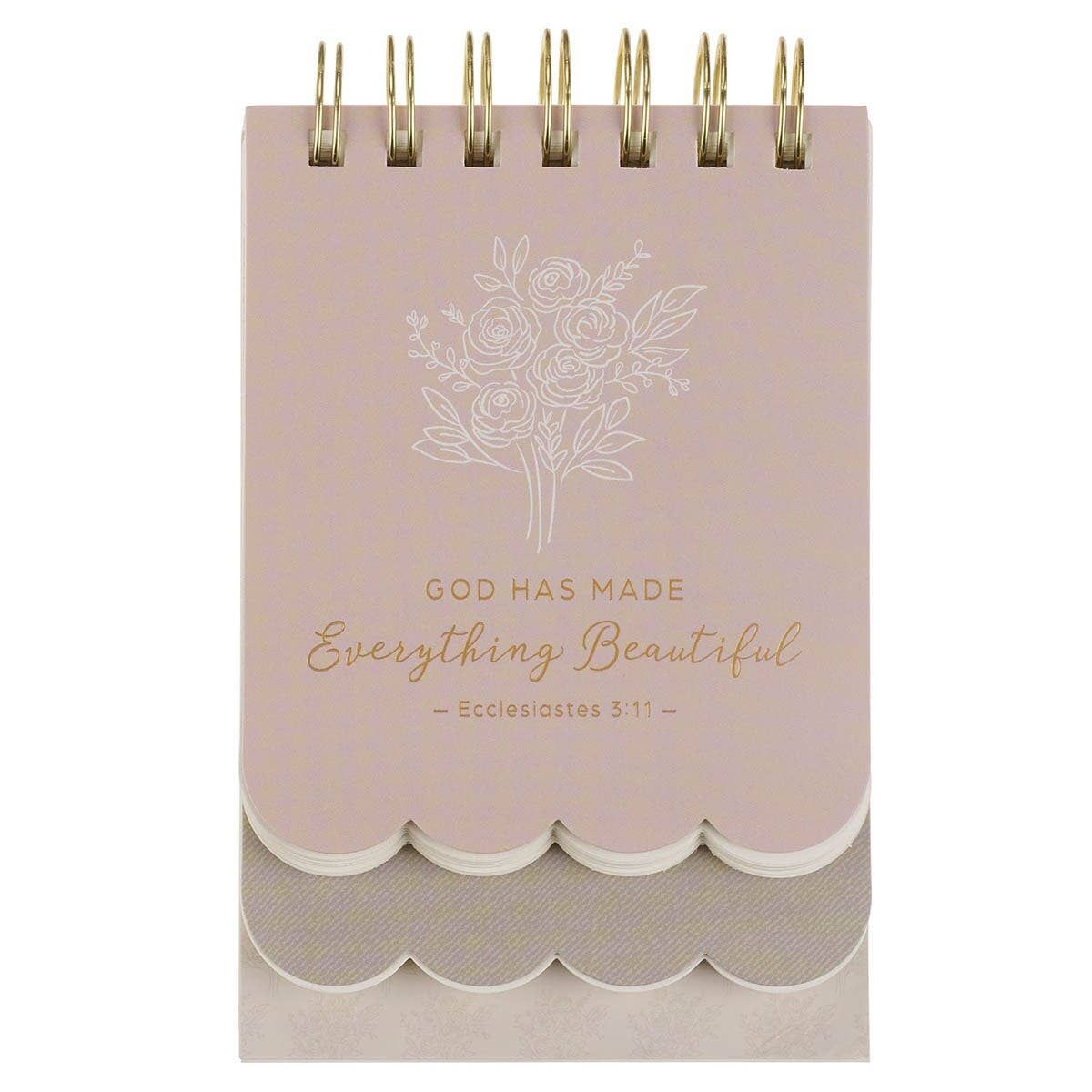 Spiral Notepad SM Pink Everything Beautiful Ecc. 3:11