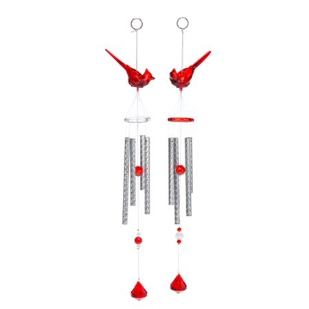 18" Cardinal Windchimes