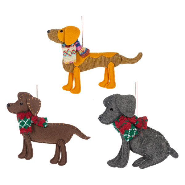 Santa Paws - Bundle Up Dog Ornaments