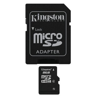 Kingston 8GB microSDHC Class 4 + SD-adapter