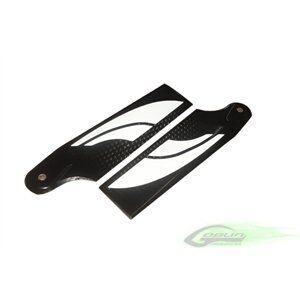 80mm Carbon Fibre Tail Blades Black/White