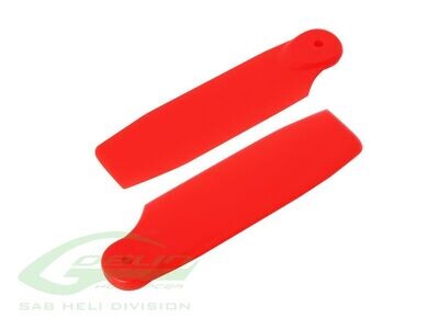 Red Plastic Tail Blade 50mm