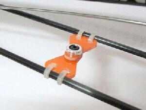 Fusuno tail brace connector 450 G10 orange
