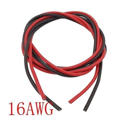 16 AWG 1 mtr red and 1 mtr black Quantum Silicone Wire