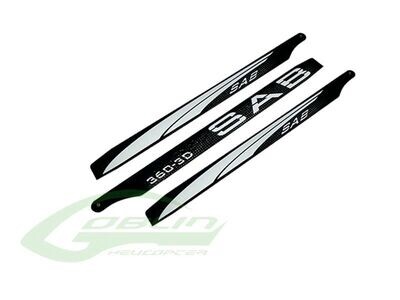 Carbon Fiber Main Blades 360mm - Goblin 380 KSE