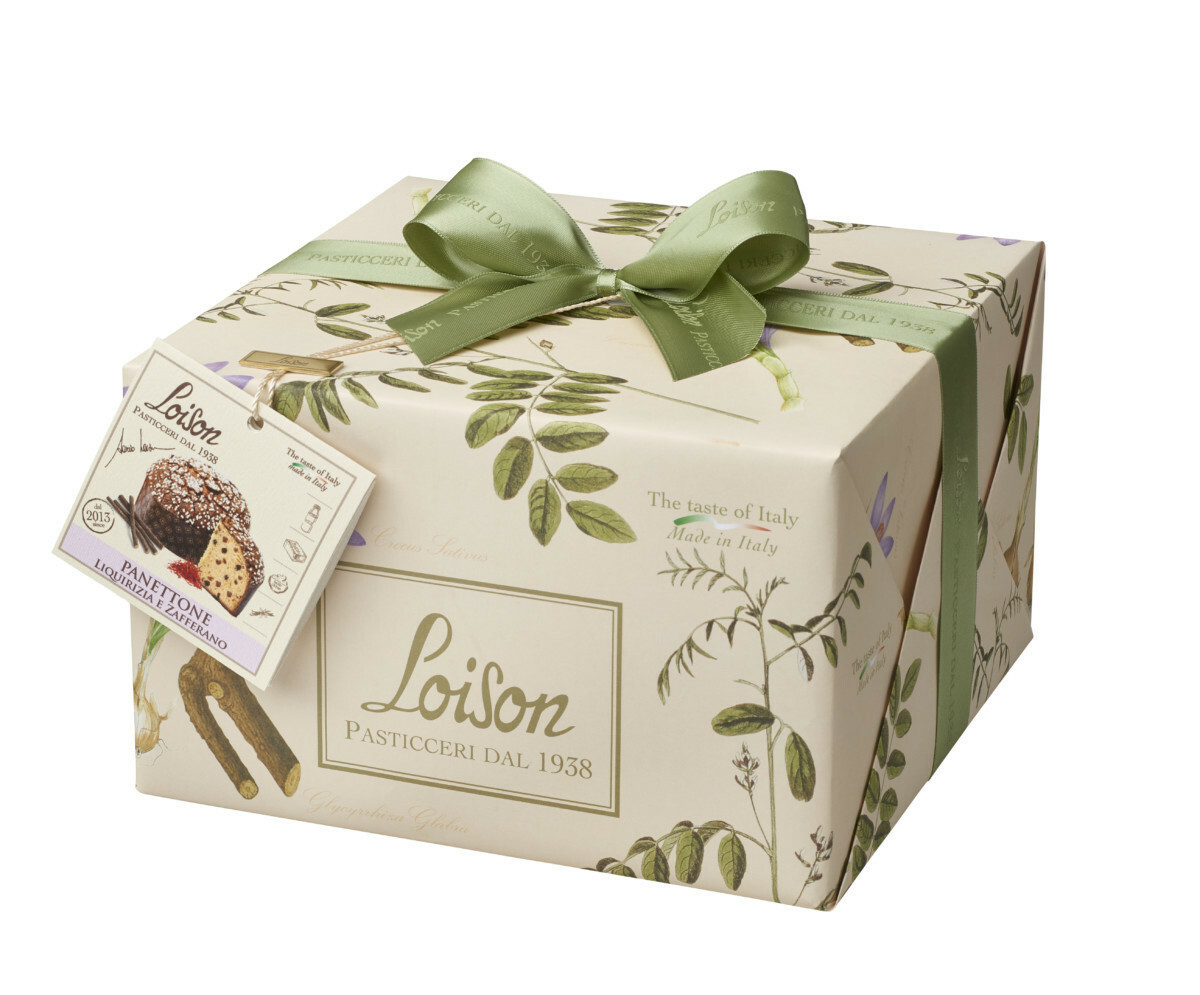 PANETTONE LIQUORICE & SAFFRON FRUITS & FLOWERS COLLECTION by LOISON 1000g