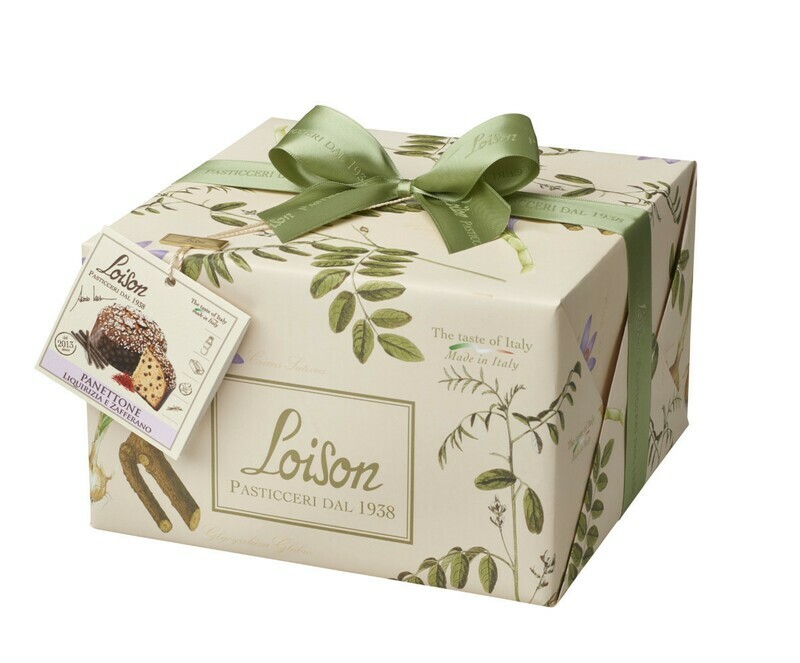 PANETTONE LIQUORICE & SAFFRON FRUITS & FLOWERS COLLECTION by LOISON 1000g