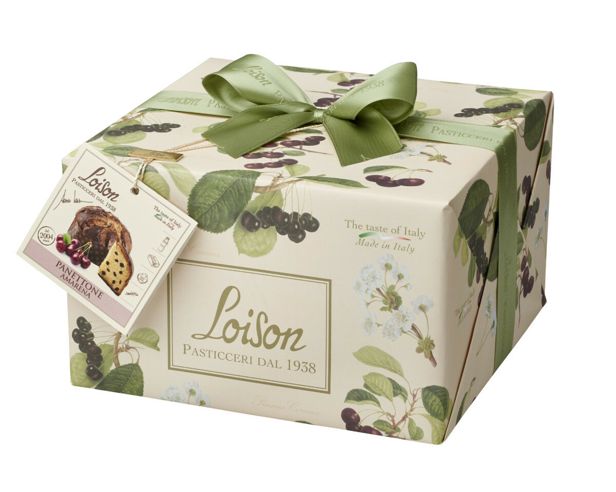 PANETTONE with CHERRIES FRUITS & FLOWERS COLLECTION by LOISON 750g