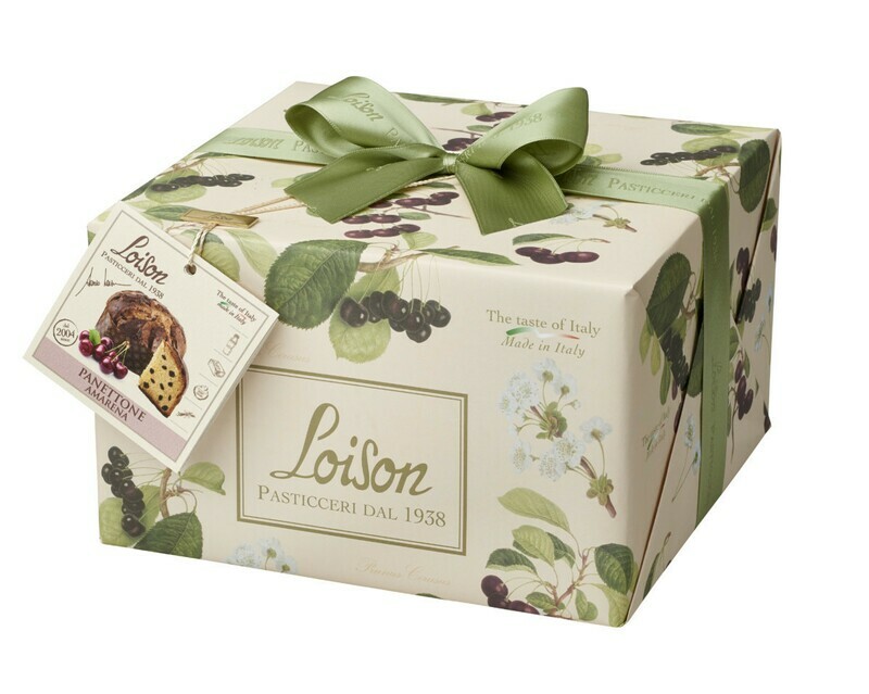PANETTONE with CHERRIES FRUITS & FLOWERS COLLECTION by LOISON 750g