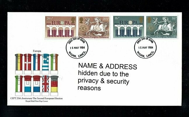 GB FDC 1984, 25th ANNIV OF C.E.P.T. (EUROPA), with SG 1249-1252