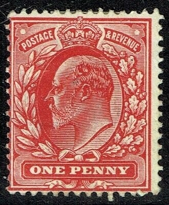 GB KING EDWARD VII 1902, 1d RED, Mi.104A SG219, Used/ FU