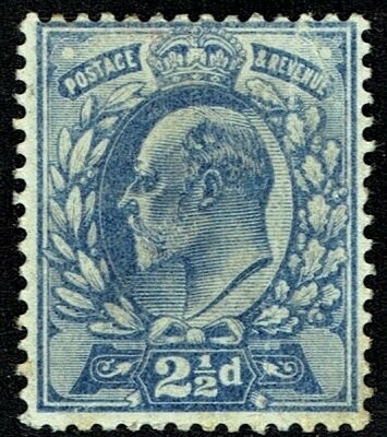 GB KING EDWARD VII 1902, 2½d PALE ULTRAMARINE, Mi.107A SG231, Mint