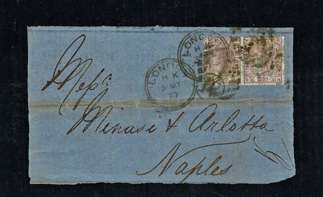 GB QUEEN VICTORIA COVER - From LONDON to NAPLES #2