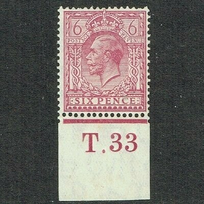 GB KING GEORGE V 1924, 6d REDDISH PURPLE Mi162X, SG426a, MNH/Mint