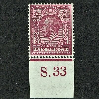 GB KING GEORGE V 1924, 6d DEEP REDDISH PURPLE Mi162X, SG426a, MNH/Mint