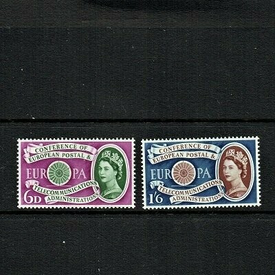 GB QUEEN ELIZABETH II 1960, EUROPA (C.E.P.T.) SET, Mi341-342, SG621-622, MNH